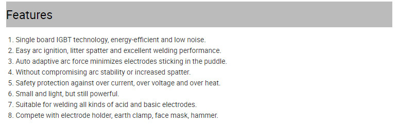多功能可靠逆变器Igbt焊接Mac_02